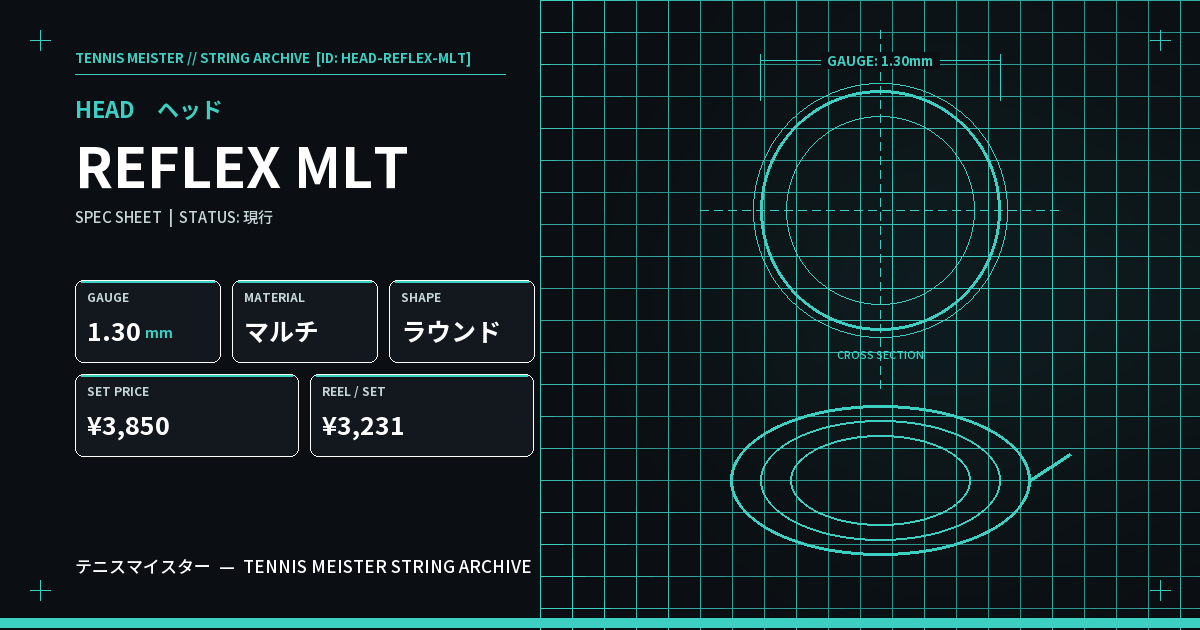 ヘッド REFLEX MLT スペックカード