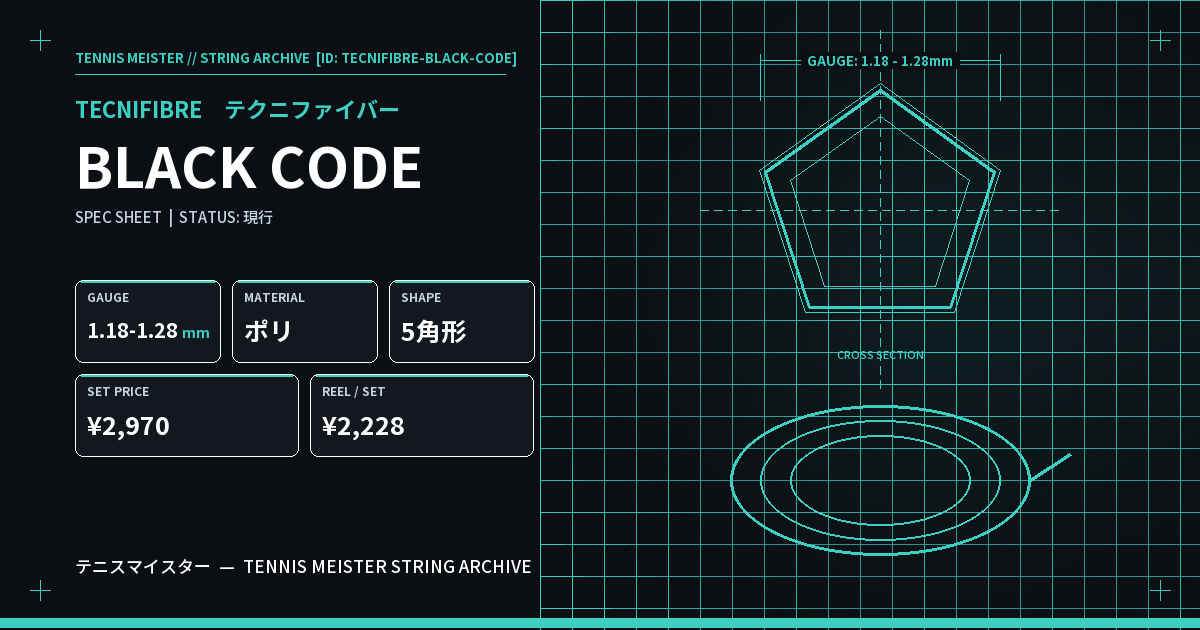 テクニファイバー BLACK CODE スペックカード