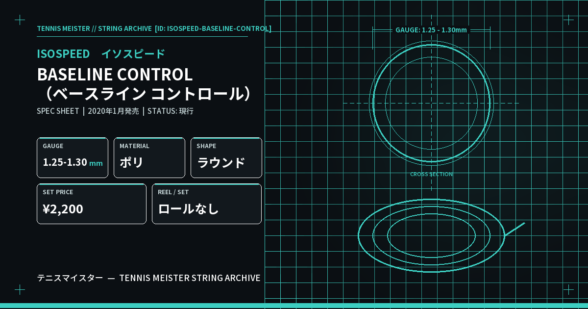 イソスピード BASELINE CONTROL（ベースライン コントロール） スペックカード