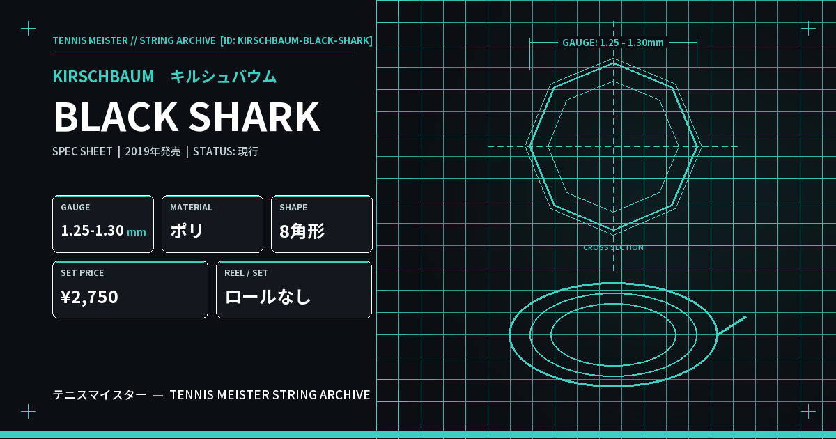 キルシュバウム BLACK SHARK スペックカード