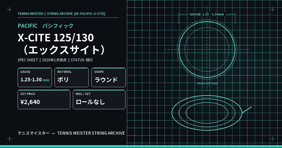 パシフィック X-CITE 125/130（エックスサイト） スペックカード