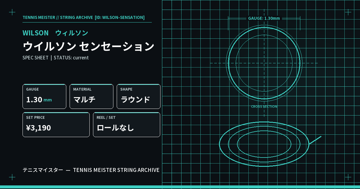 ウイルソン センセーション スペックカード